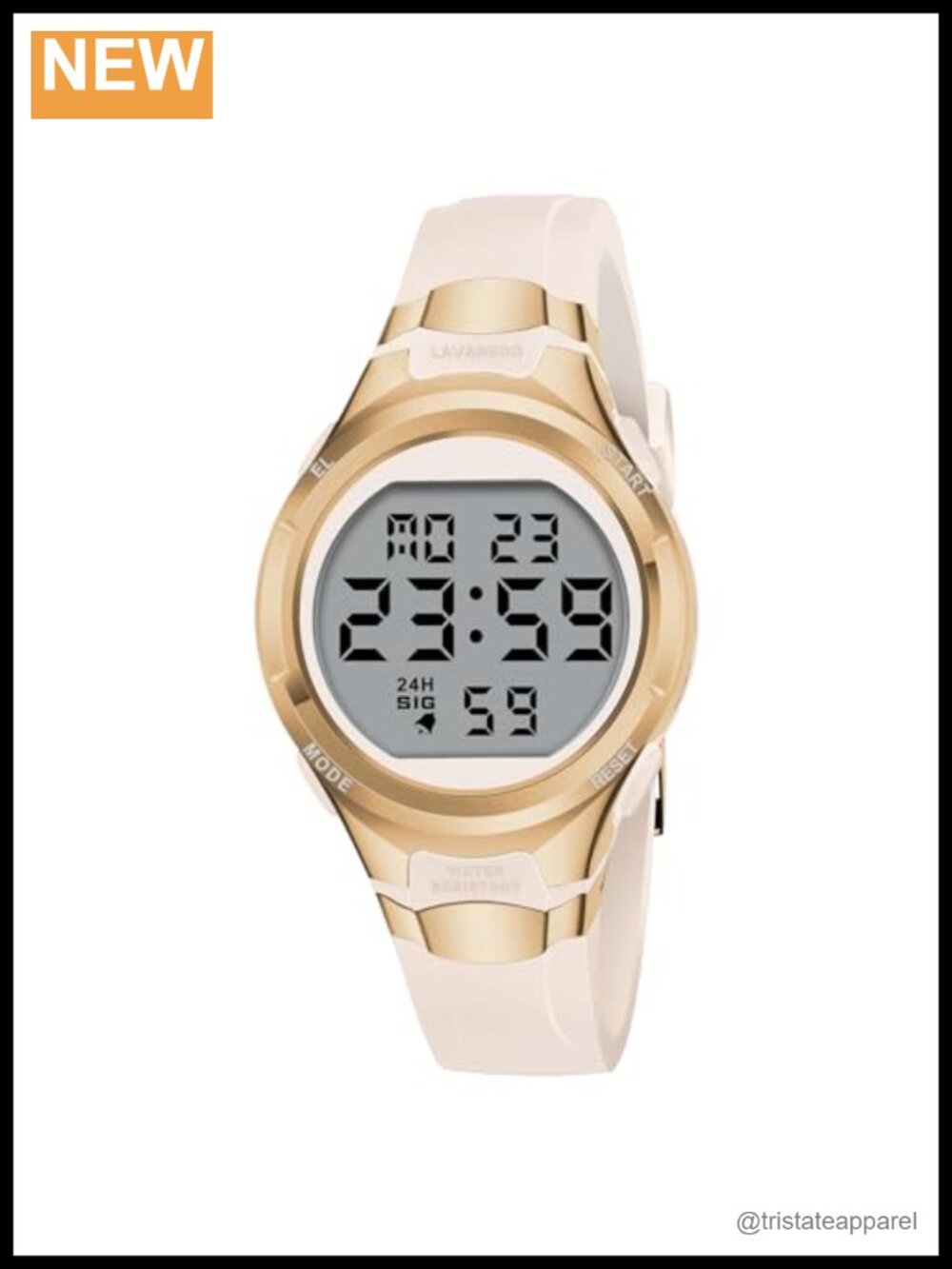 Timever Digital Sports Watch with Stopwatch, Alarm, LED Backlight, Silicone